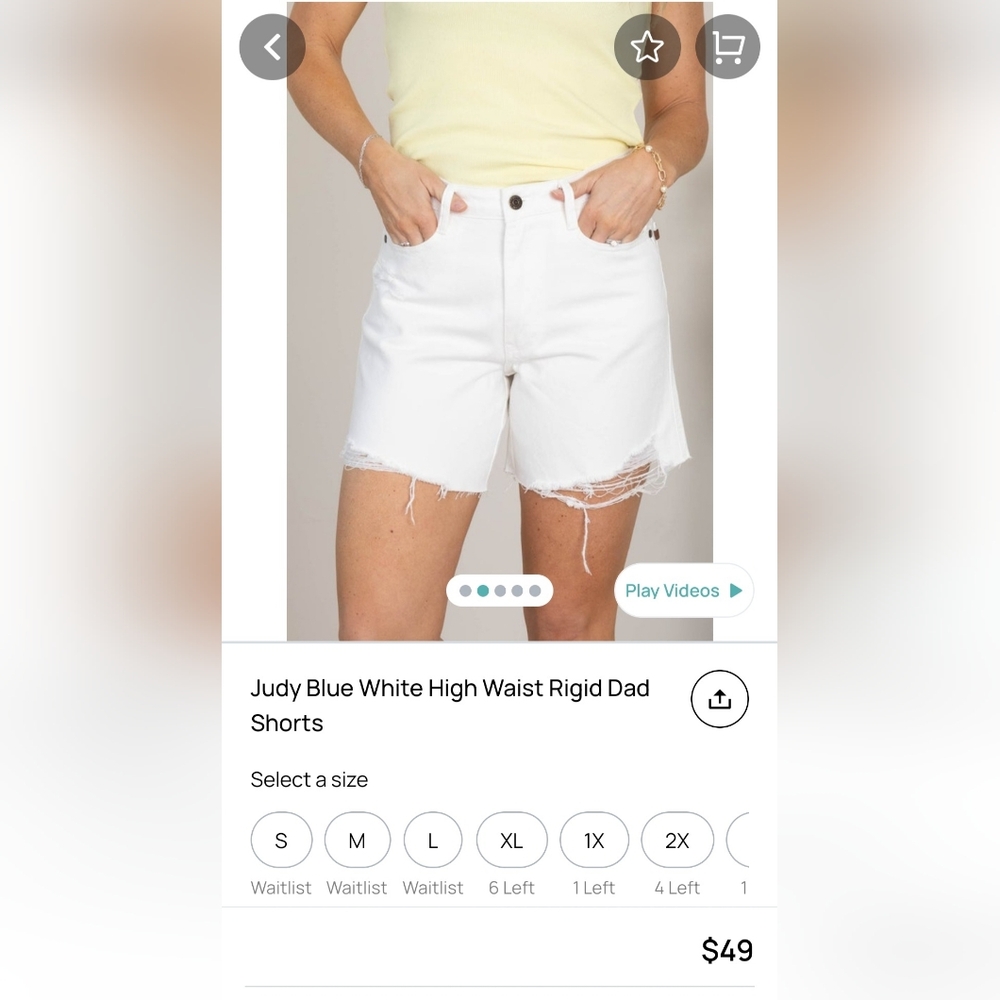 Small Judy Blue Shorts - Picture 4 of 6